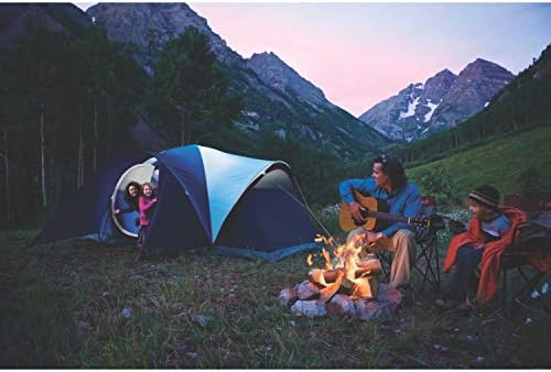 Кемпинговая палатка Coleman Elite Montana е с led подсветка, Всепогодная Семейна палатка за 8 души с чанта за носене, дождевиком,