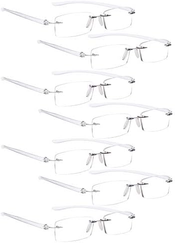LUR 7 опаковки очила за четене без рамки + 3 опаковки очила за четене в полукръгла рамка (общо 10 двойки ридеров + 2,25)