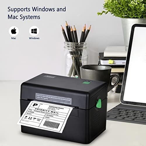 Термотрансферен печат Artestia 4x6 Принтер за етикети за доставка на колети, търговски термопринтер за производство на етикети,
