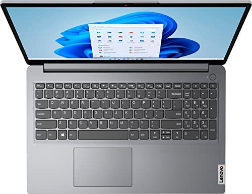 Лаптоп Lenovo IdeaPad 1 15,6 (модел 2023), двуядрен процесор AMD Athlon 3050U (до 3,20 Ghz, Beats i3-1005G1), 4 GB ram, 128 GB SSD-памет,