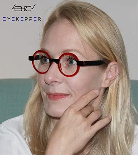 Eyekepper Кръгли Очила за четене за Жени, Ретро Очила за четене - Зелен +2.00