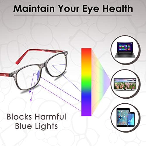 Блокиране на синя светлина Очила за момичета и момчета | Очила с защита От пренапрежение на очите Очила с синя светлина, Детски