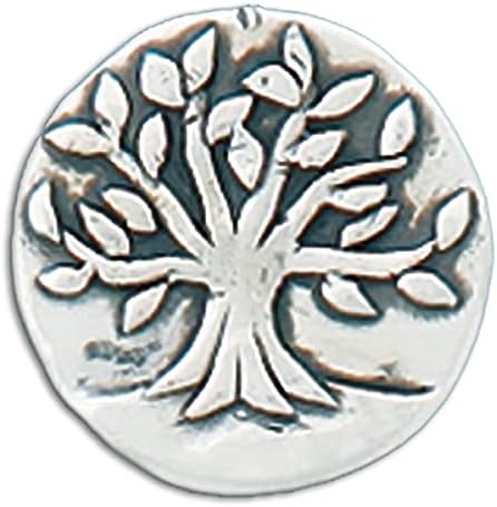 Джобен Символичен Basic Spirit Монета - Дърво/Live Well - Калай Съдове, Ръчно изработени, Подарък за Любов, за мъже и жени, Колекциониране