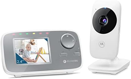 Motorola Baby Monitor - Видеоняня VM482 с камера, радиус на действие на 1000 фута, 2.4 Ghz безжична цветен екран от 2,4 инча, Едностранно