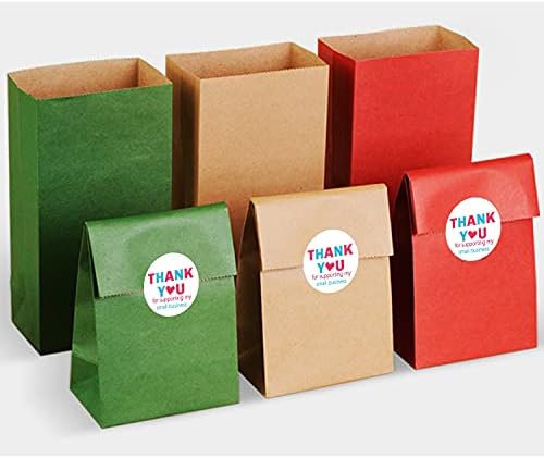 Подкрепа на малкия бизнес Етикети За поръчка на опаковъчни пломби Консумативи за бизнес опаковка 1,5 Инчов кръгли стикери с благодарност