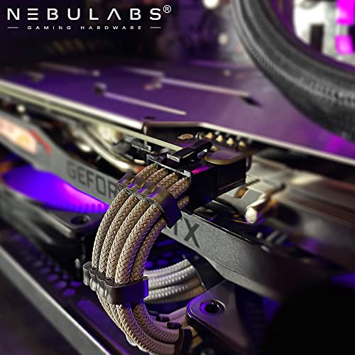 Nebulabs е Съвместим с NVIDIA и AMD 16AWG Пълнители кабели GPU до блок за захранване на КОМПЮТРИ Комплект разширители на захранващи