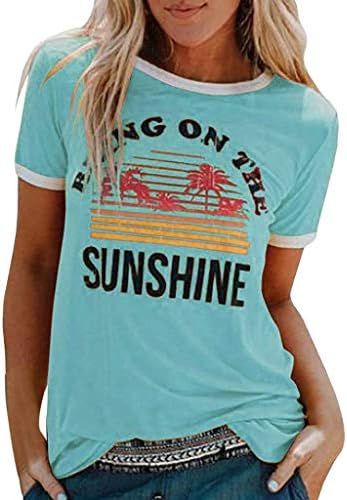 Женска тениска с принтом Донеси слънце, Християнски Тениски, Летни Блузи с къс ръкав