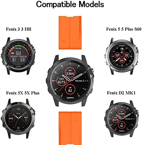 HOUCY 26 22 20 ММ и Каишка за часовник Garmin Fenix 7 7X7 S Часовници Быстроразъемный Силиконов Каучук Easyfit На Китката