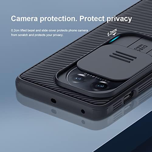 Калъф KUGEW за OnePlus 11 5G с капак за фотоапарата, Луксозен Монтиране Здрава Броня, защита на поверителност, Противоскользящий,