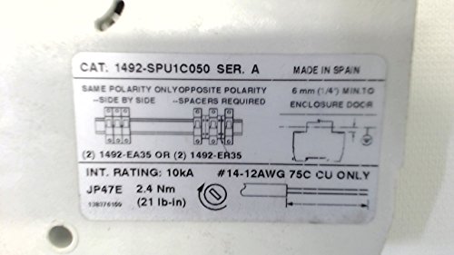 Allen Bradley 1492-Spu1c050 Series A, Автоматичен прекъсвач, 240Vac, 5A 1492-Spu1c050 Ar Series A