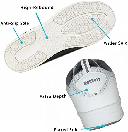 Обувки за ходене KWUKOTY | Ортопедична поддръжка | Плантарна фасциит / Диабет / Подуване на стъпалото/ на Костите на палеца на крака
