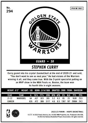 Стивън Къри 2022-23 Обръчи за Панини от фолио premium /199294 НМ+-MT + Баскетболни воини НБА
