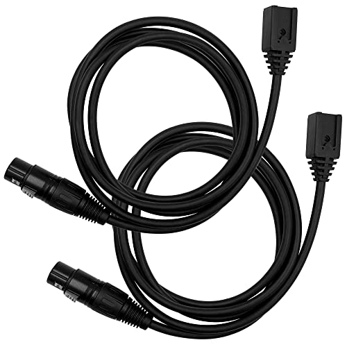 Преносимото кабел с конектор XLR, 5,2-подножието на кабел за слушалки XLR за слушалки Clear-Com CC-110, CC-220, CC-300 и CC-400 (2 опаковки)