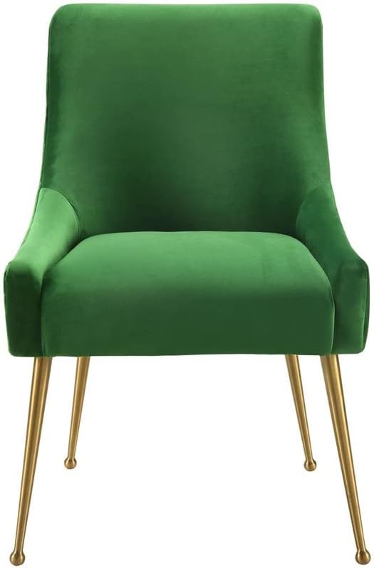 Мебели Tov Колекция Beatrix, стол за дневна в модерен стил, обитое кадифе, зелени