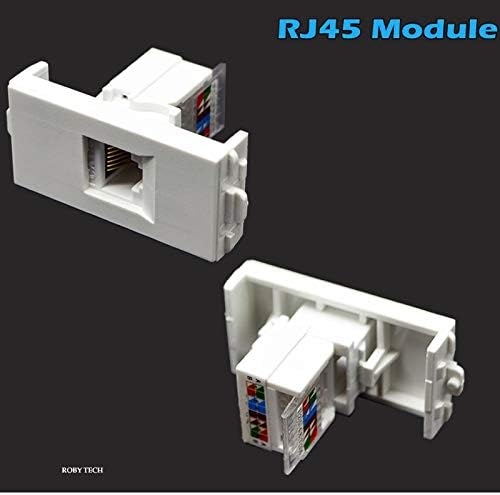 Стенни панела с 2 Симплексными модули RJ-45 + SC, Мрежови конектори Ethernet LAN Keystone Съединители Jack/Plug Монтиране на стена