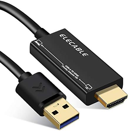 Преносимото кабел-адаптер USB към HDMI 10 метра за Mac OS, Windows 11/10/8/7, USB 3.0 към HDMI HD 1080P Монитор, аудио-видео кабел