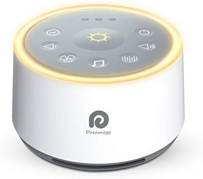 Звукова машина Dreamegg D1 - Машина с бял Шум, ночником за сън, висококачествени звуци, функция таймер и памет, Звукова машина за