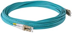 SpeedyFiberTX - 1 опаковка 1,5-Метровия Multimode оптичен свързващ кабел 10G OM3 като 50 / 125μm, Дуплексное връзка LC с LC, Тънка