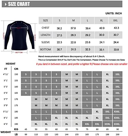 Мъжки Ризи за защита от Обрив С Дълги Ръкави UPF 50 + BJJ Джиу-Джицу, Компресиране Риза, Спортни Потници за Фитнес и Плуване и гмуркане