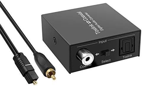 Адаптер за оптичен Коаксиален или коаксиально-Оптичен цифров Аудиопреобразователя, Двупосочен Цифров Коаксиален Конвертор/Ретранслатор
