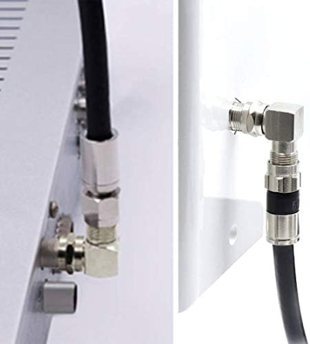 Коаксиален кабел тип Kaunosta F с директен ъглов конектор между мъжете и жените, Быстроразъемный адаптер за тесни ъгли и монтаж