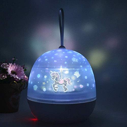 ZpLMW Звезден Проектор, Детска лампа, Звезда Проектор, нощна светлина за Спални за Малки Момичета и Момчета (Цвят: Бял, Размер: