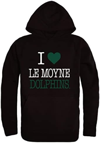 W Republic Обичам Флисовые Блузи с качулка Le Moyne College Делфините