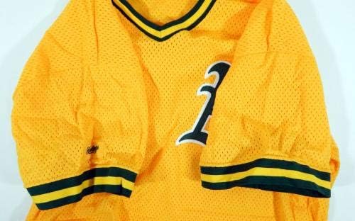 В края на 1980-те години Oakland Athletics 49 Използва Златната Фланелка За тренировка Вата DP04720 - Използва тениски MLB