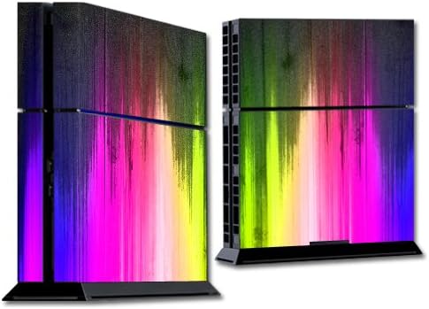 Кожата MightySkins, Съвместим с конзола Sony Playstation 4 PS4, обертывает Стикер Скинами Rainbow Wood