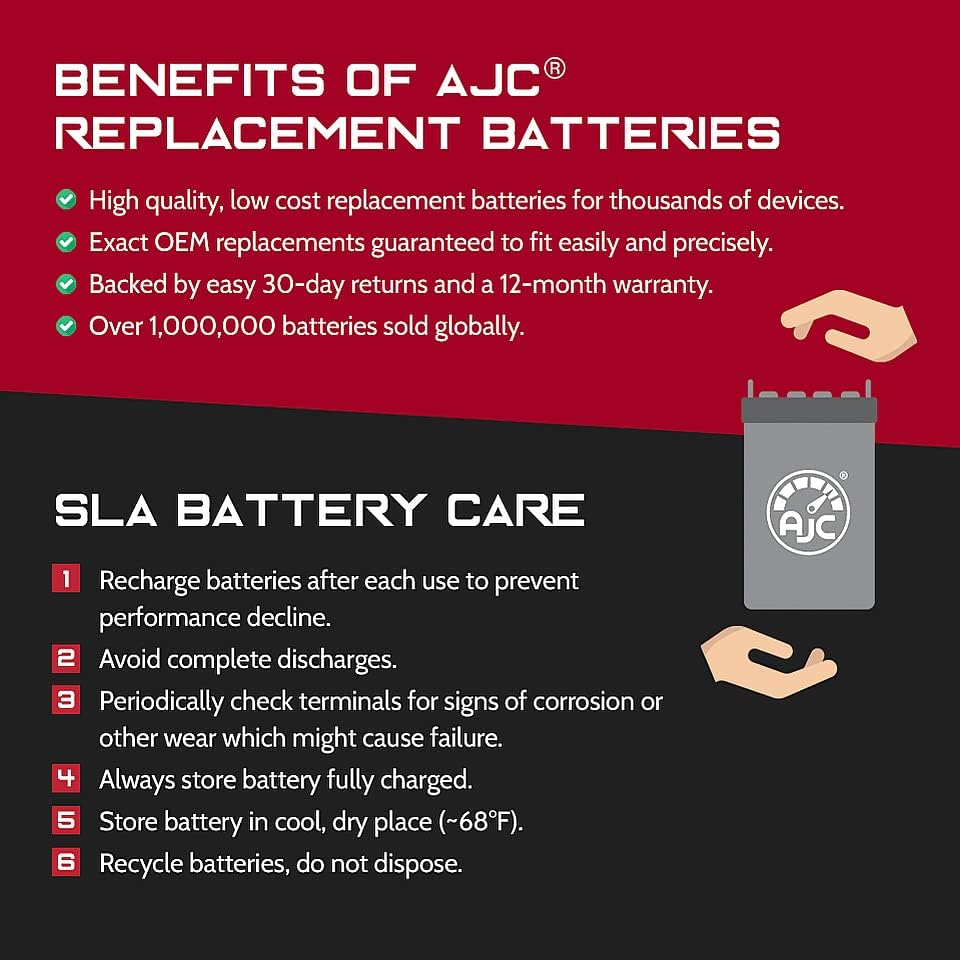Херметичен оловно-киселинната батерия Leoch DJW6-7L 6V 7Ah - Това е замяна на марката AJC