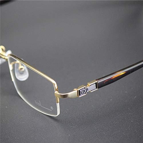 RXBFD Прогресивно Многофокусные Очила За четене С Блокиране на синя Светлина, Компютърни Четци Smart Zoom в метална Рамка с Половини,