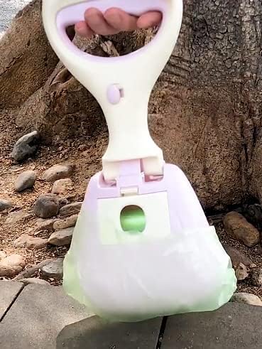 Лопата за събиране на отпадъци на домашни любимци LADUMU с рулоном торби за отпадъци с катарама Ръчни Размер Санитарен Събиране