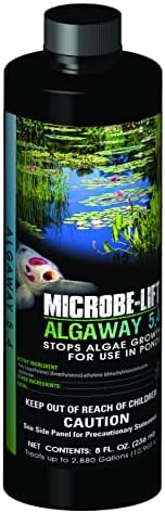 Средство за борба с водораслите MICROBE-LIFT ALGA08 Algaway 5.4 за езера и водни градини, Сигурно за риба koi, Златни рибки, растения