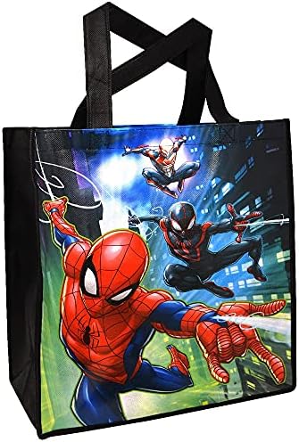 Ценен набор от всички Marvel с Човека-паяк и торби на съвсем малък - 2 многократно мъкна и 1 празнична чанта от съвсем малък със