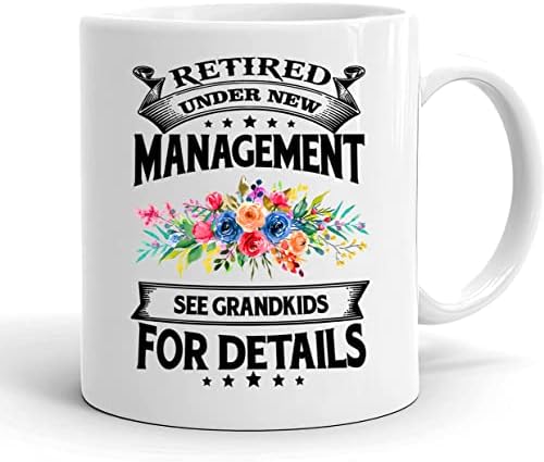 Издава се пенсионират При новото ръководство виж Внуци Чаша - Забавно Бабушкина Mug - Керамична Кафеена чаша - Подаръци за баба