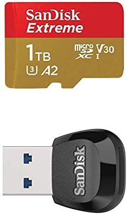Карта памет SanDisk 1TB Extreme microSD UHS-I с адаптер - скорост до 160 Mbps с устройство за четене на карти памет SanDisk MobileMate