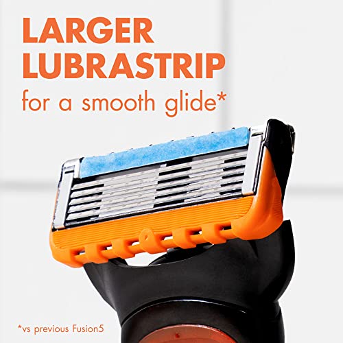Сменяеми остриета за мъжки самобръсначки Gillette Fusion5, Lubrastrip за по-удобно бръснене, 12 броя