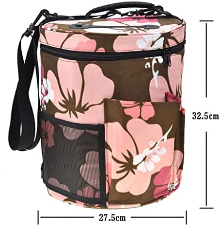 YFQHDD Чанта за съхранение на прежди, Голяма Чанта за плетиво, прежди, чанта за плетене, куки и спици, топки от прежда (Цвят: D,