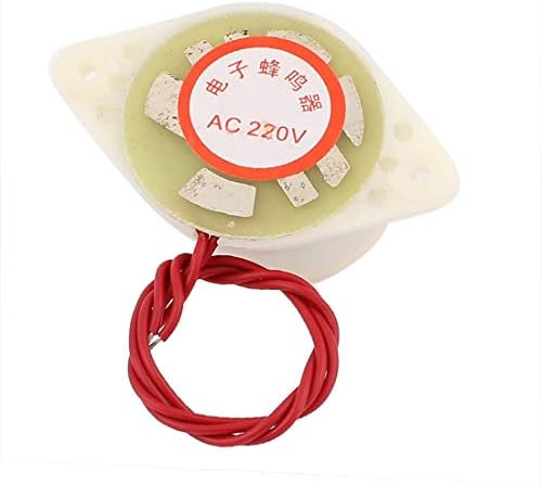 НОВ LON0167 AC 220V Промишлен д-2-Жичен Цилиндричен звуков сигнал с Червена светлина (AC 220V Industrieelektronik 2-Draht Zylinder