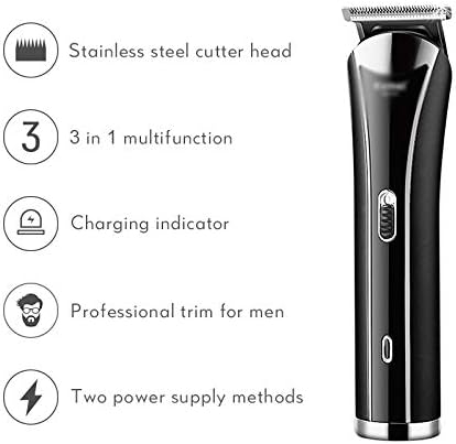 XWWDP Електрическа машина за подстригване на коса за мъже, многофункционален инструмент за косене 3 в 1, машинка за оформяне на
