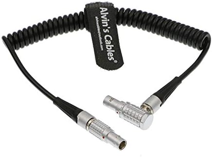 Кабели Alvin's TIME Code Спирален кабел за Звукови устройства ZAXCOM DENECKE XL-LL Roll Правоъгълен 5-Пинов конектор към конектора