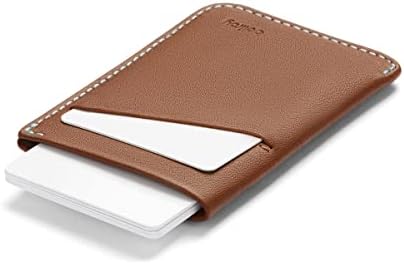 Калъф за карти Bellroy, тънък кожен портфейл (Максимум 8 карти и банкноти) - Лешник