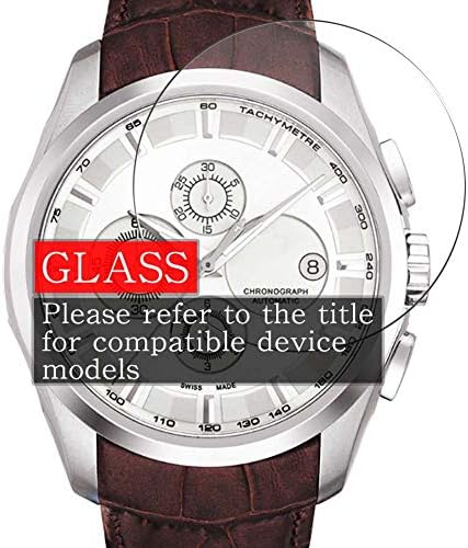 Synvy [3 опаковки] Защитно фолио за екран от закалено стъкло, която е съвместима с предпазни устройства за смарт часовници HUBLOT