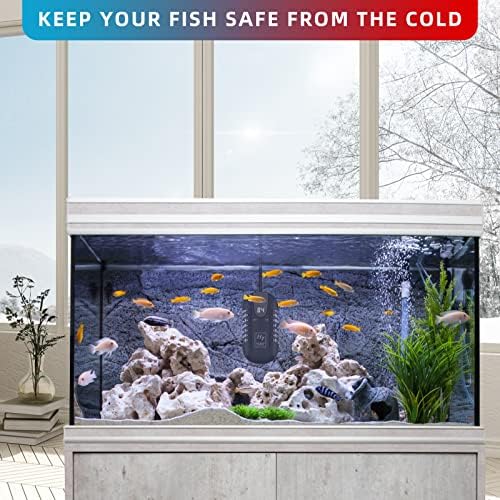 Малка Потопяема Аквариумный Нагревател Hoosel, 50 W Риба Fish Tank Нагревател с Електронен Термостат Регулируема Led Цифров Дисплей