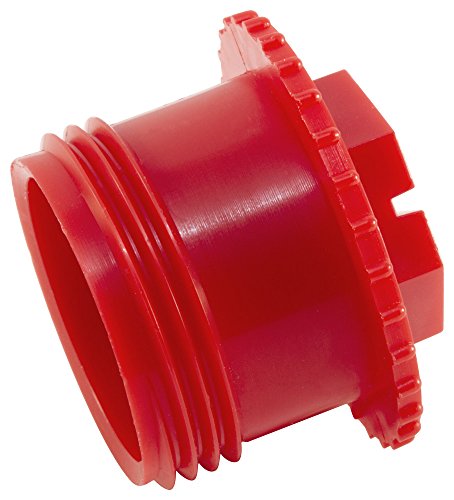 Все още мъниче ZTF12-22AK2 Пластмасов накрайник с резба. RP-TF-12-2, Полипропилен, размер на конец за мъничета 3/4-16, Червено (опаковка