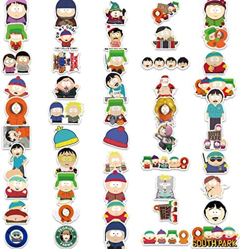 100 бр. Етикети South Park, Набор от Стикери с анимационни герои за момчета, Винил Големи Етикети Delux, Разнообразие от Стикери