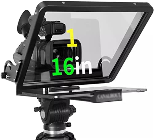 ZYZMH 16 Универсален Телесуфлер за всички таблети /iOS, Камера/ фотоапарат (dslr), Предварително Монтиран, Разделяющее лъч Стъкло