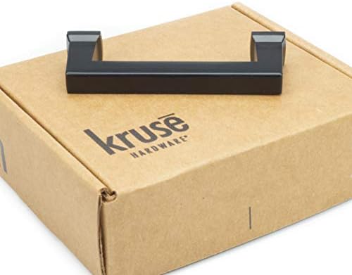 Профили Kruse 30554 - (10 броя в опаковка) Задвижваната Conrad и чекмеджето - 8 см от центъра към центъра, Матово-черен