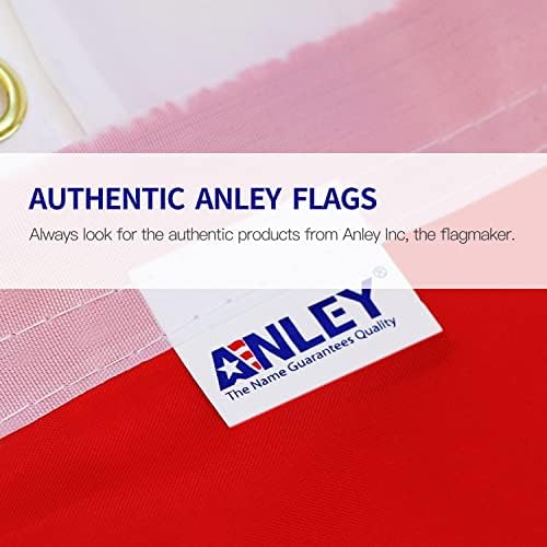 Знаме на Перу Anley Fly Breeze 3x5 фута - Ярък цвят и защита от избледняване - Платно надмощие с двойна миг - Перу националните